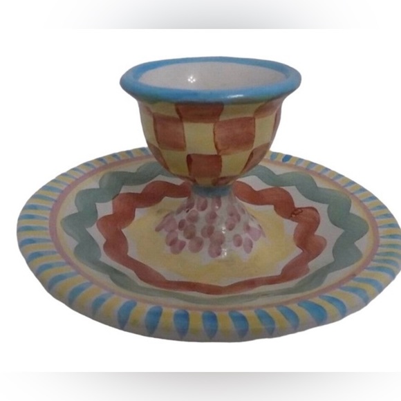 MacKenzieChilds Kitchen Vintage Mackenzie Childs Egg Cup 996